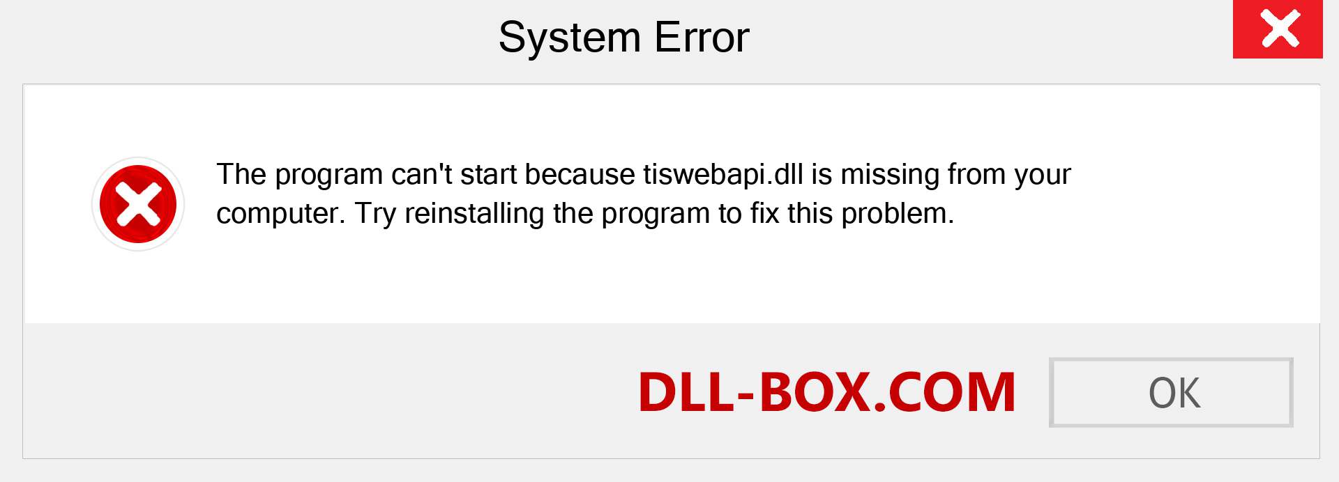  tiswebapi.dll file is missing?. Download for Windows 7, 8, 10 - Fix  tiswebapi dll Missing Error on Windows, photos, images